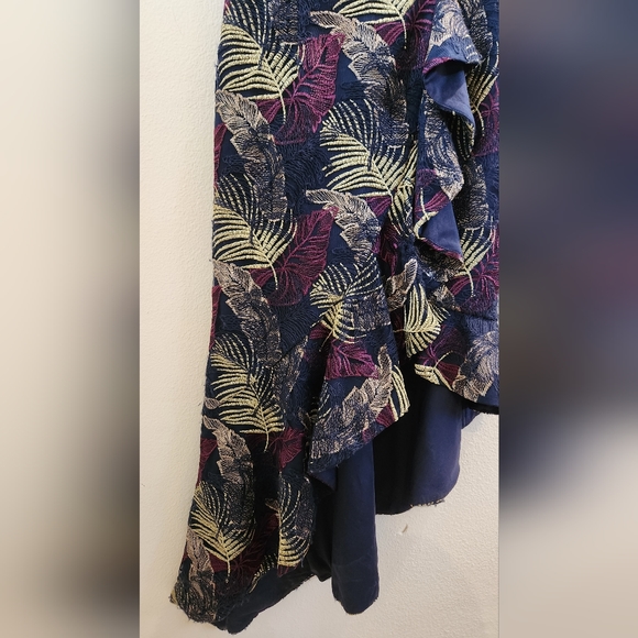 Aidan Mattox Dress Women's Printed V-Neck Sleeveless Asymmetric High-Low Size‎ 6 - Picture 6 of 15